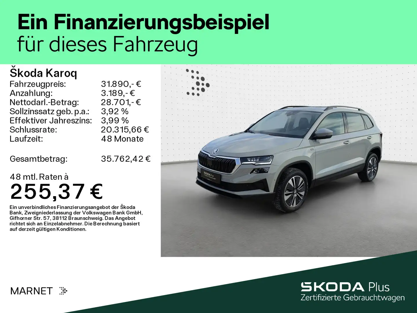 Skoda Karoq 1.5 TSI DSG SELECTION*MATRIX*PANO*AHK*KESS Grau - 2