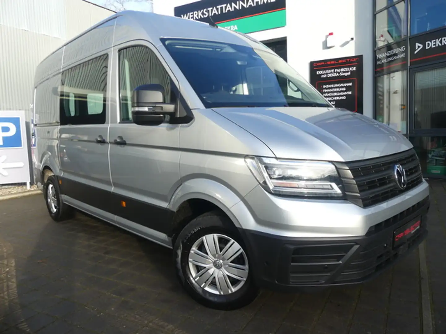 Volkswagen Crafter Kasten 35 MittellangHochdach ACC/LED/KAM/AHK Silber - 1