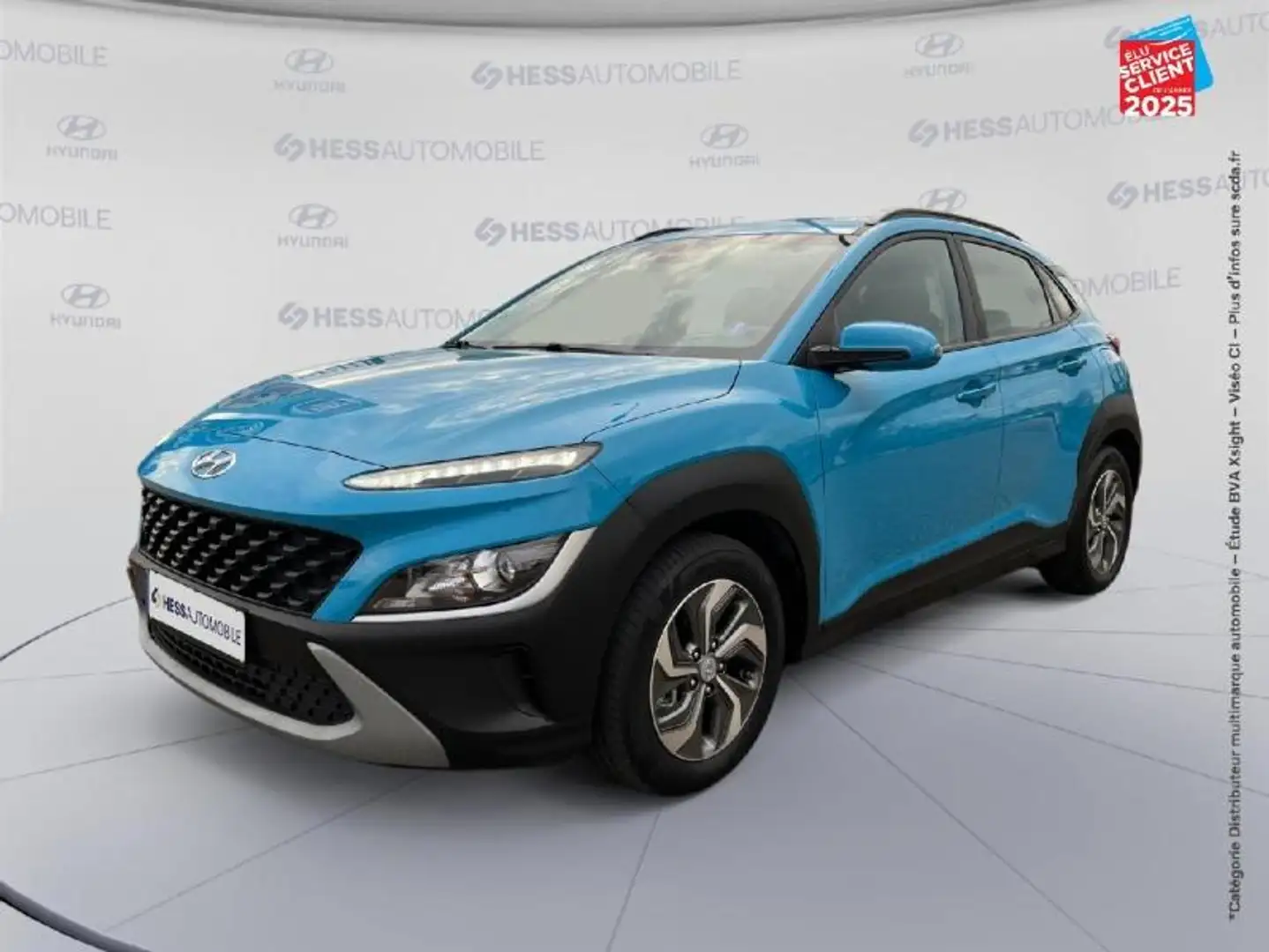 Hyundai KONA 1.6 GDi 141ch Hybrid Initia DCT-6 Camera Carplay Bleu - 1