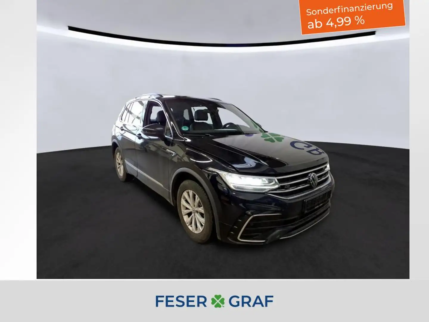 Volkswagen Tiguan R-Line 2.0 TDI DSG Navi RFK ACC SHZ Schwarz - 1