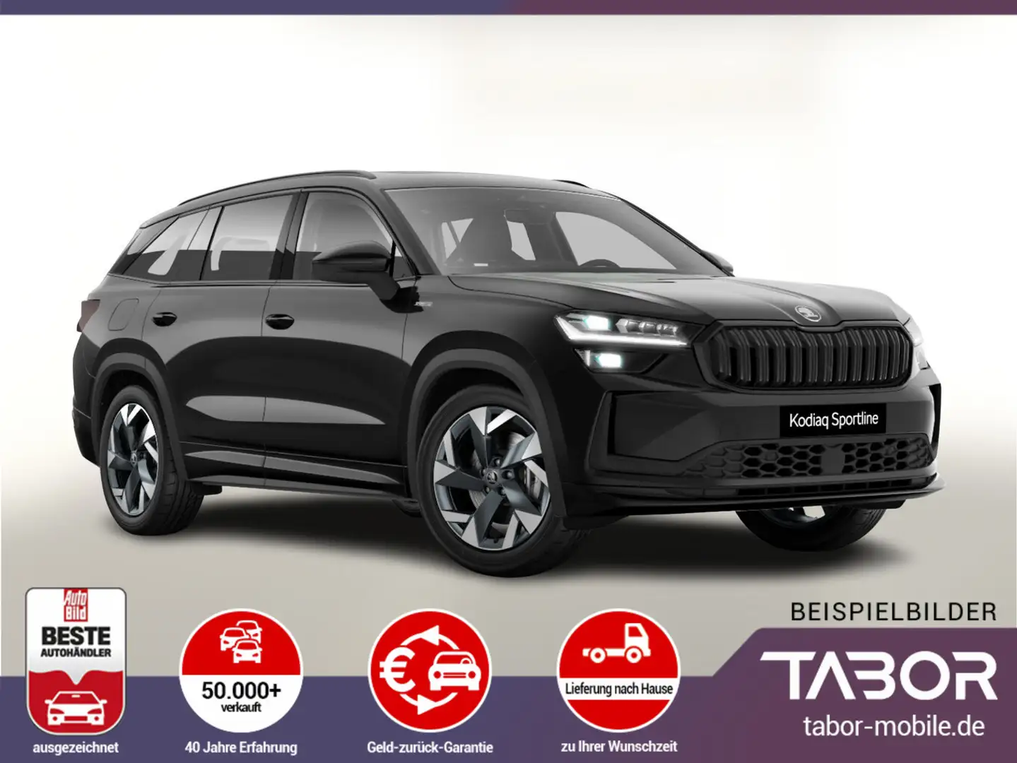 Skoda Kodiaq TDI 150 DSG Sportl Matrix Pano Nav ACC Schwarz - 1
