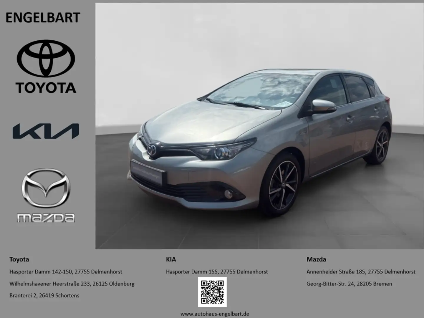 Toyota Auris Hybrid Team D Sitzheizung Spurhalteassistent Zilver - 1