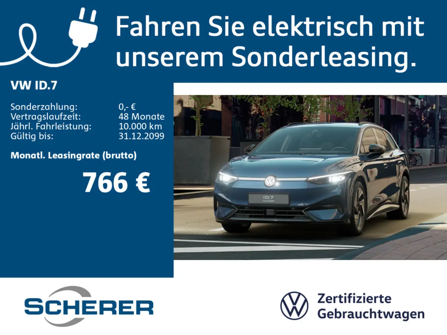 Volkswagen ID.7 Tourer *Pro S*  210 kW Travel Assist AHK 36 Blau - 1