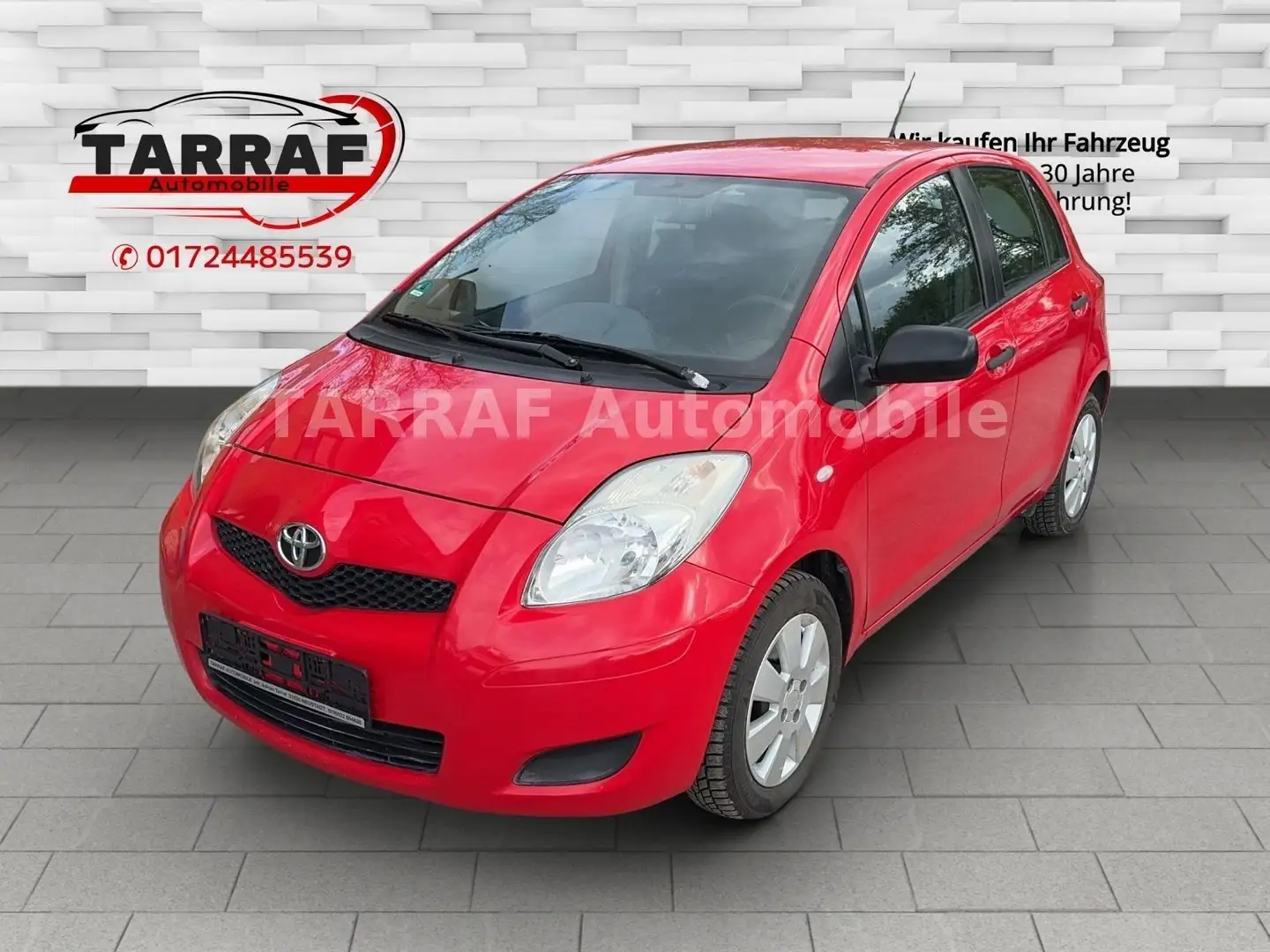 Toyota Yaris 1.4D  Cool Klima.1.Vorbesitzer.Guter Zusta Rot - 1