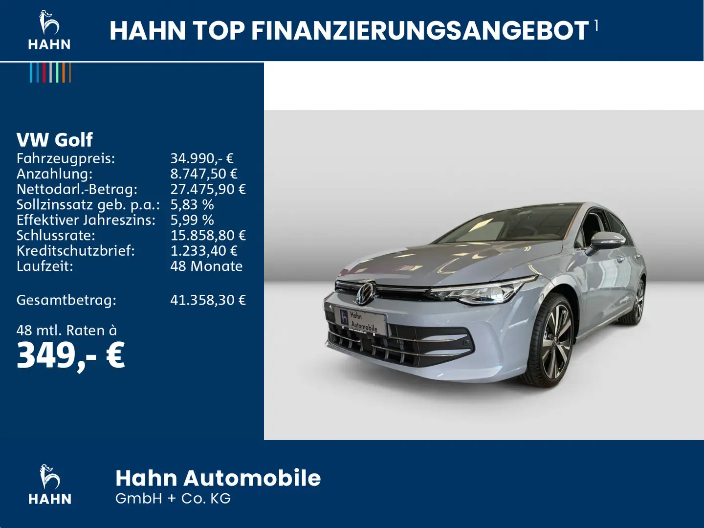 Volkswagen Golf Style 1,5eTSI 110kW DSG NAV IDA TRAVEL Grau - 2