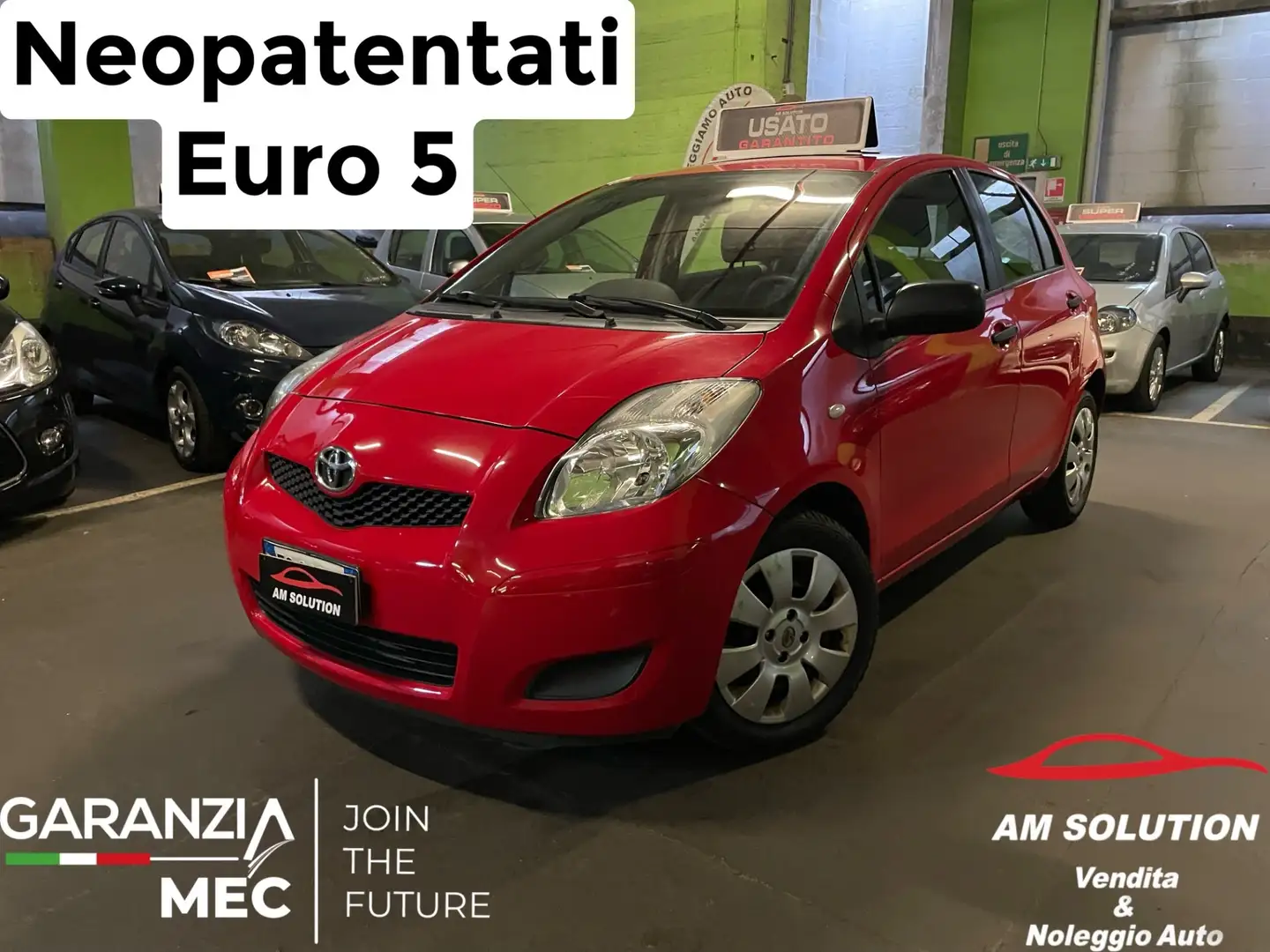 Toyota Yaris 1.0 Neopatentati Euro 5 Rood - 1