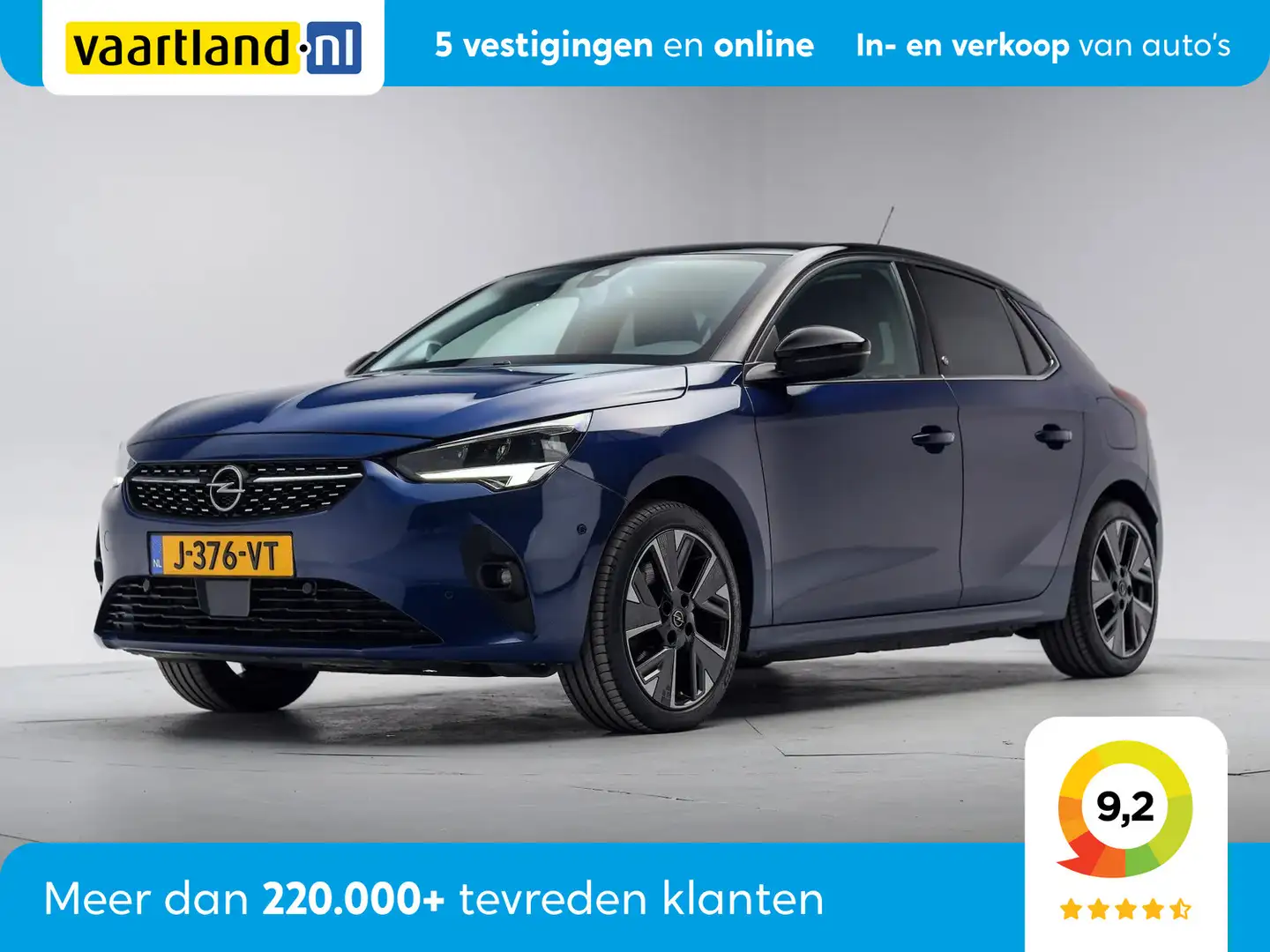 Opel Corsa 50 kWh Elegance 3-Fase [ Navi Apple/Android Camera Blauw - 1