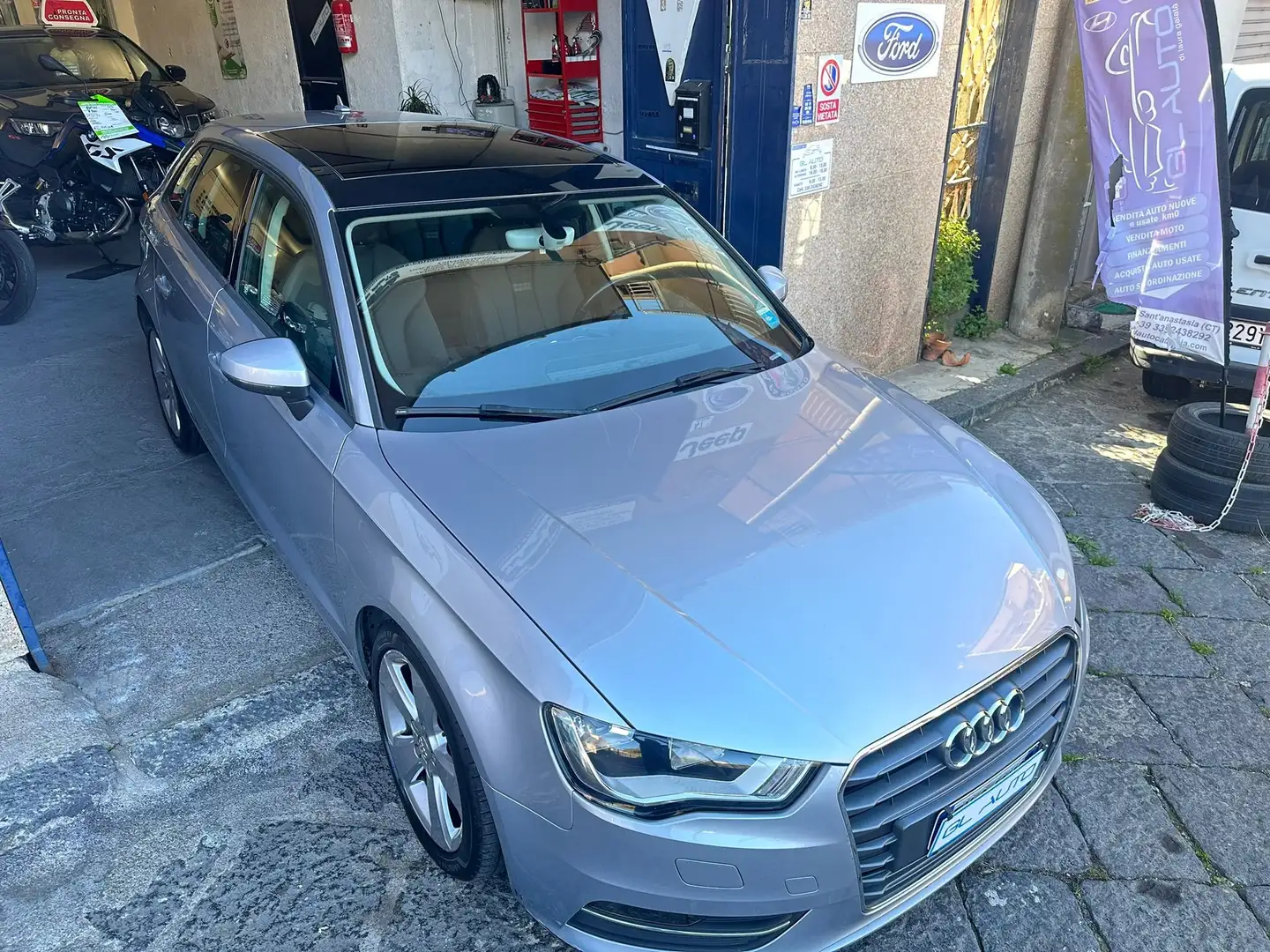 Audi A3 A3 Sportback 2.0 tdi Attraction 150cv E6 Argento - 2