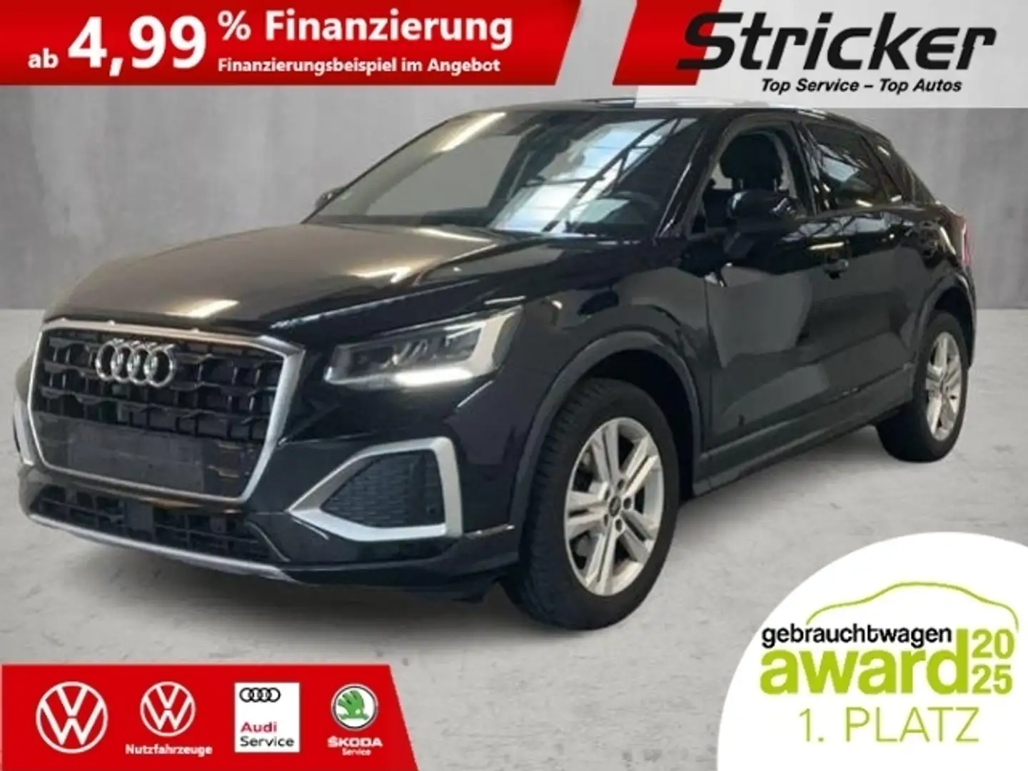 Audi Q2 advanced 30 1.0TFSI 225,-ohne Anzahlung Kamera Si Black - 1