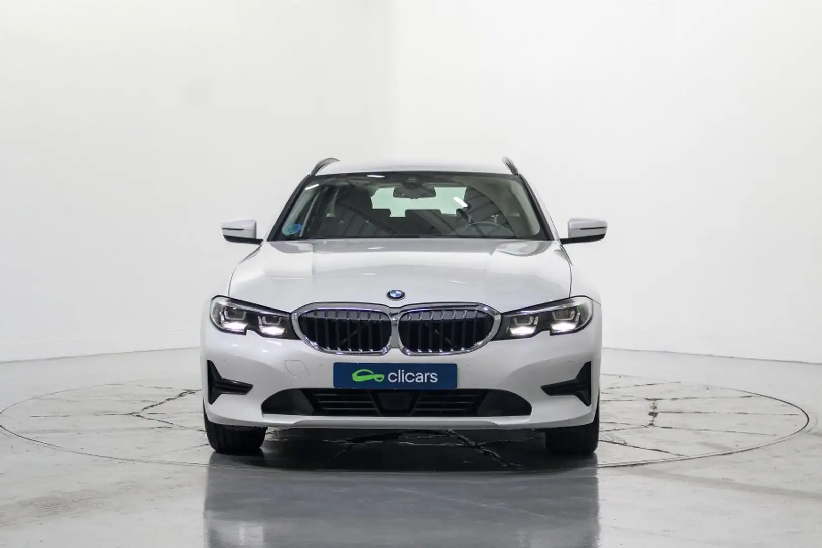 BMW 318 318dA Touring Blanc - 2