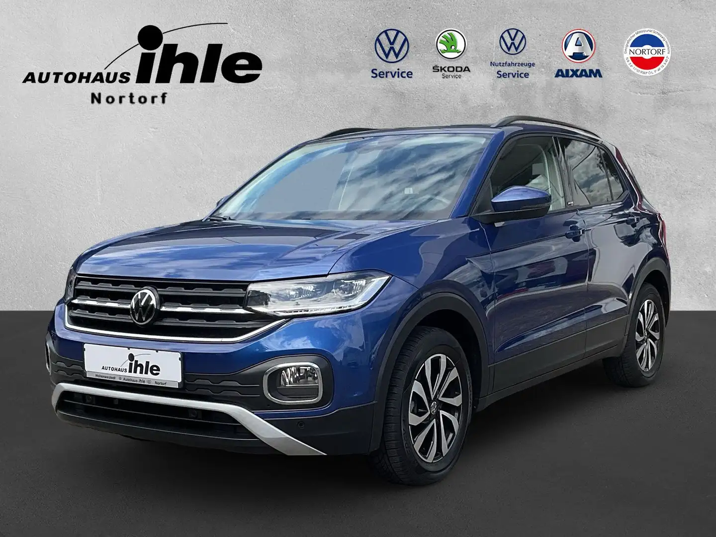 Volkswagen T-Cross Active 1.0 Navi LED AHK ACC RFK Sitzhzg Bleu - 1