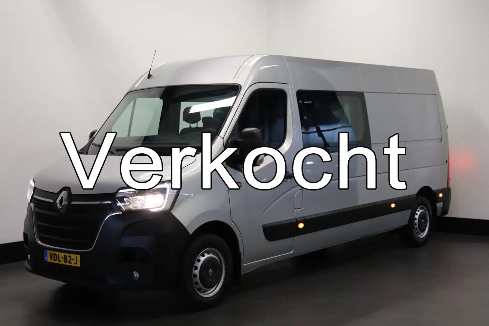 Renault Master 2.3 dCi 136PK L3H2 Dubbele Cabine - EURO 6 - Airco Zilver - 1