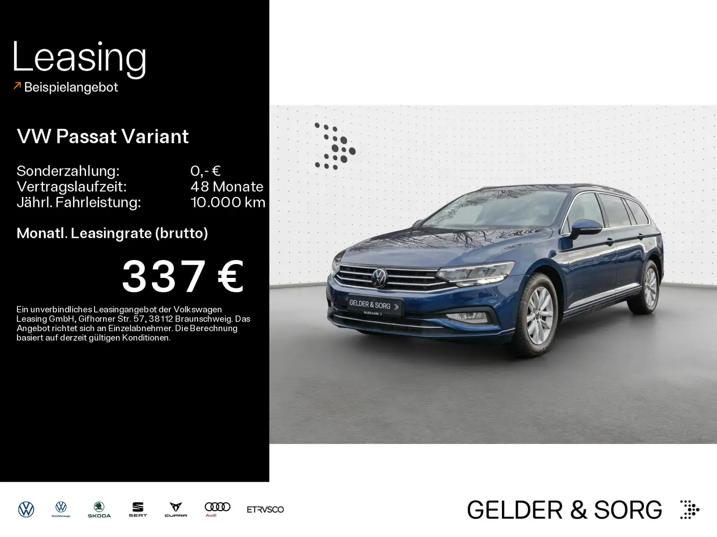 Volkswagen Passat Variant Business 2.0 TDI RFK*AHK*LED*ACC Blau - 1