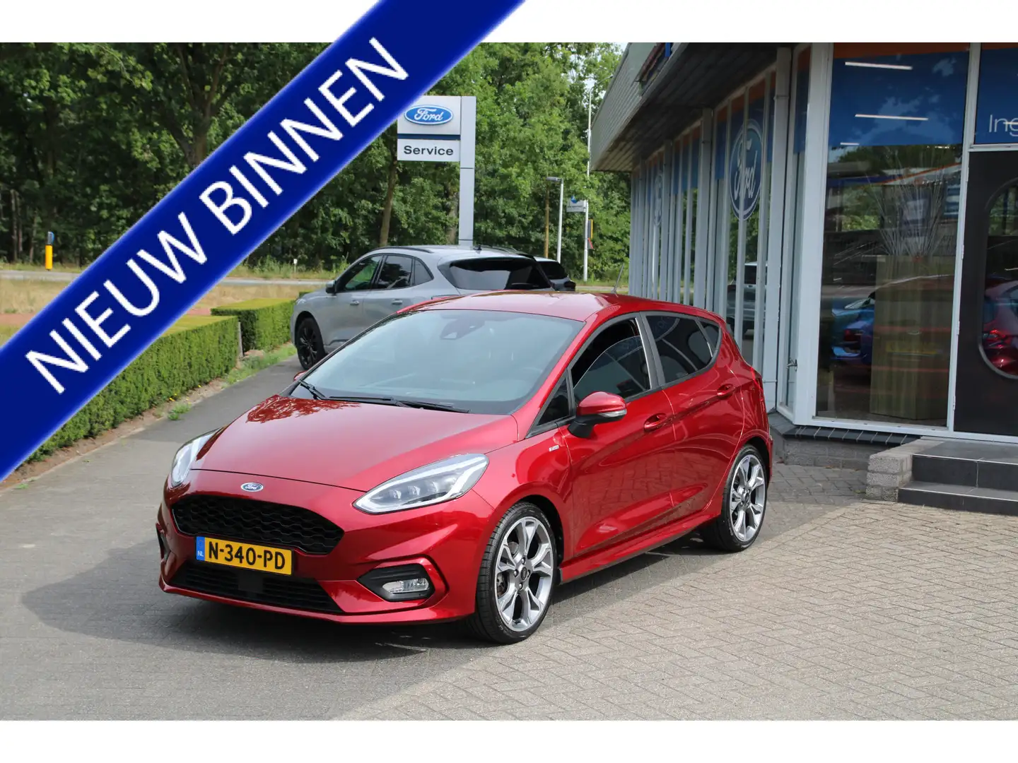 Ford Fiesta 1.0 EcoBoost 125 pk ST-Line NAVI 18"LM B&O PREMIUM Rood - 1