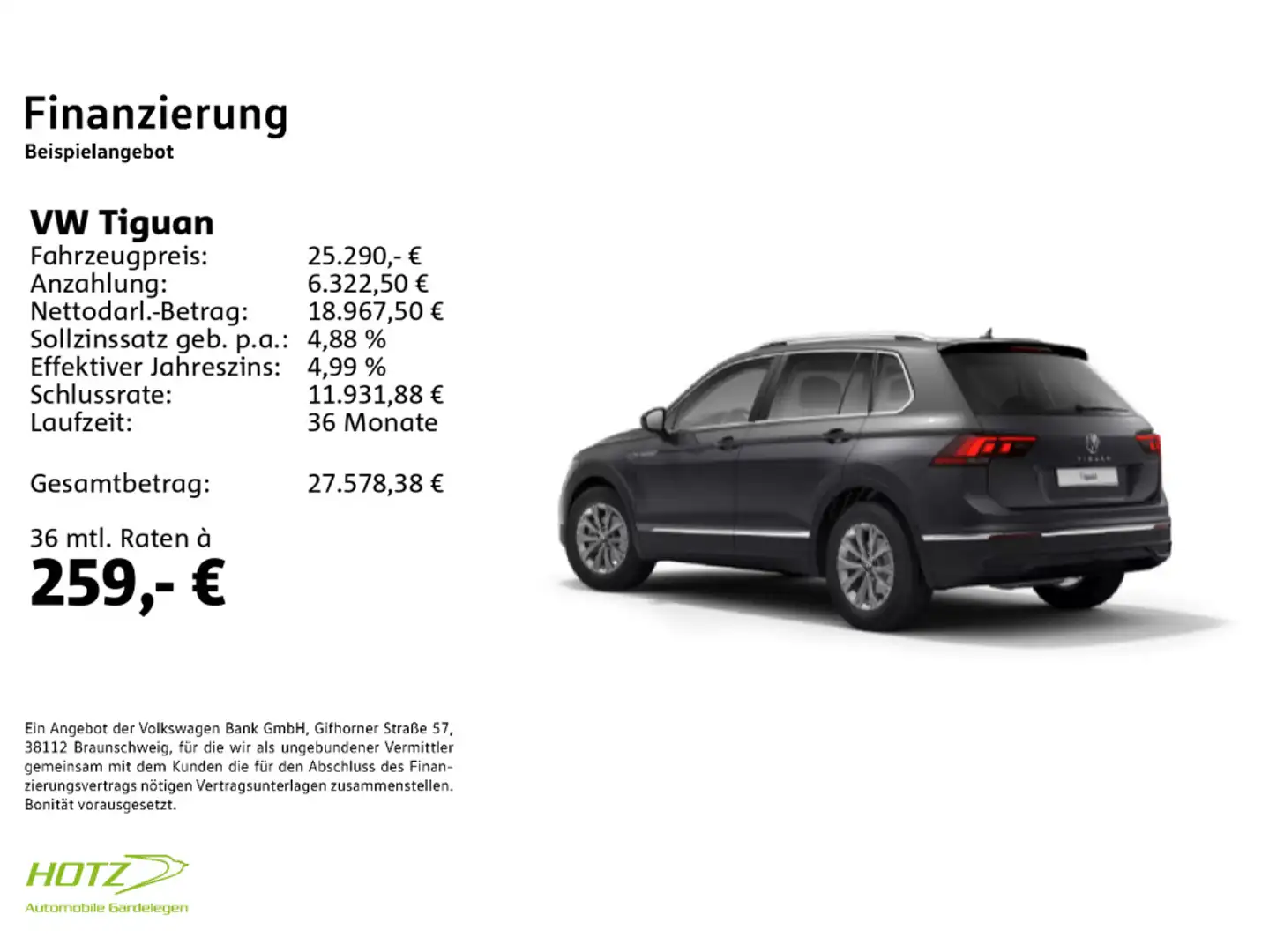 Volkswagen Tiguan 2.0 TDI DSG Life LED/PDC/KAMERA Gris - 2