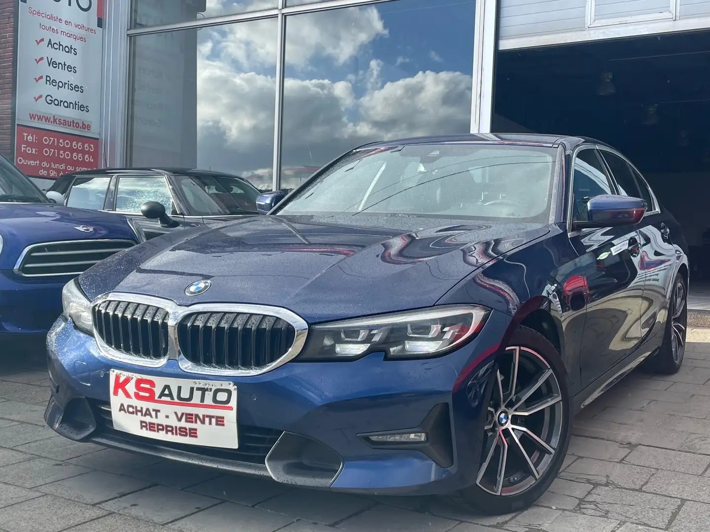 BMW 320 dAS/192.413km/navi pro/cuir/xénon/euro 6d Blau - 1