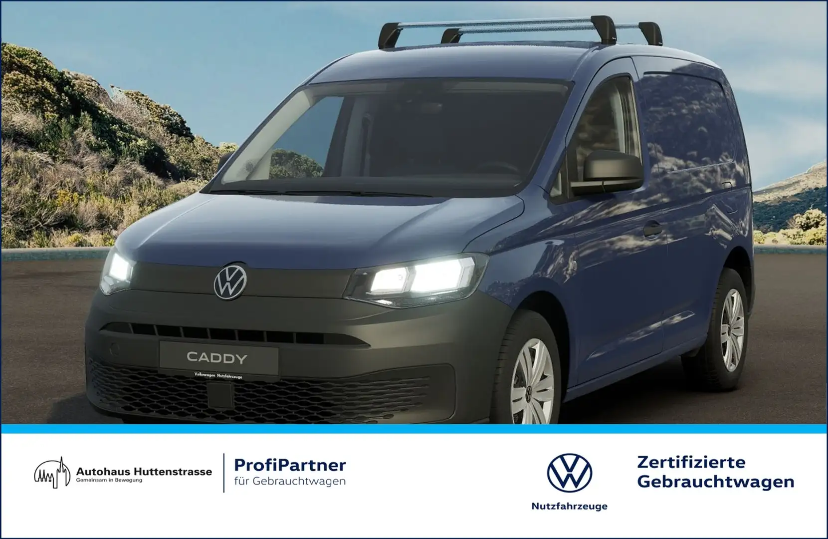 Volkswagen Caddy Cargo 2.0 TDI DSG VIRTUAL NAVI AHK Blau - 1