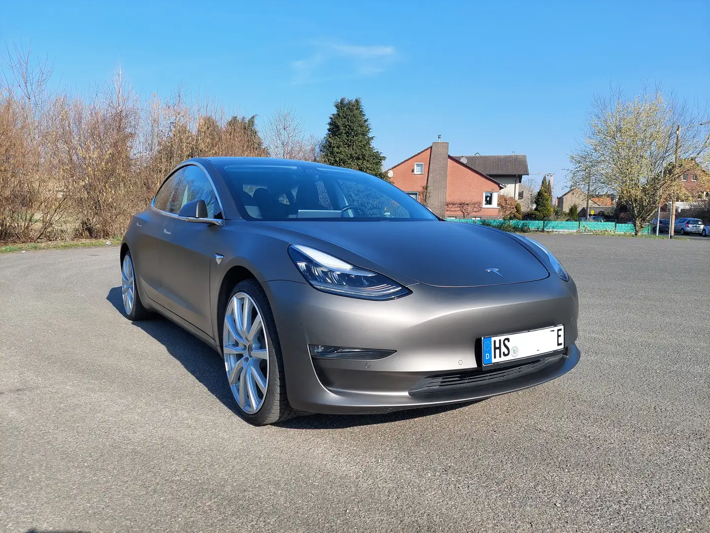 Tesla Model 3 Model 3 Dualmotor Long Range AWD, Mattfoliert Schwarz - 2