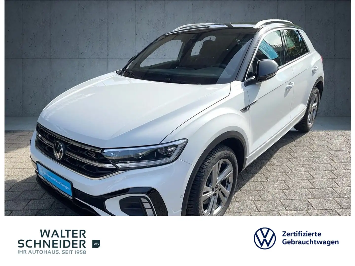 Volkswagen T-Roc 2.0 TDI DSG R-Line AHK Navi LED ACC RFK Weiß - 1