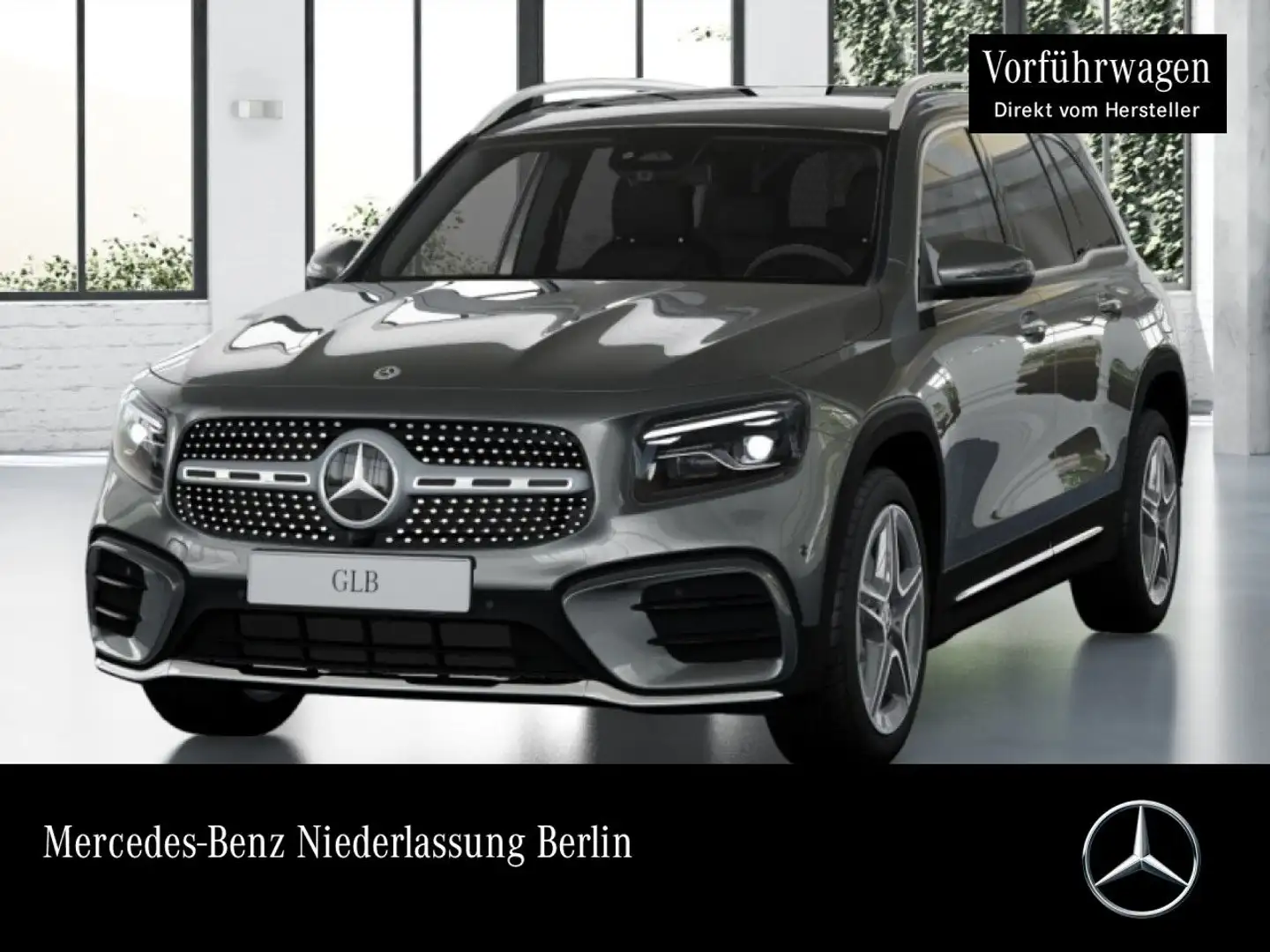Mercedes-Benz GLB 220 4M AMG+PANO+360°+AHK+MULTIBEAM+TOTW+8G Grau - 1