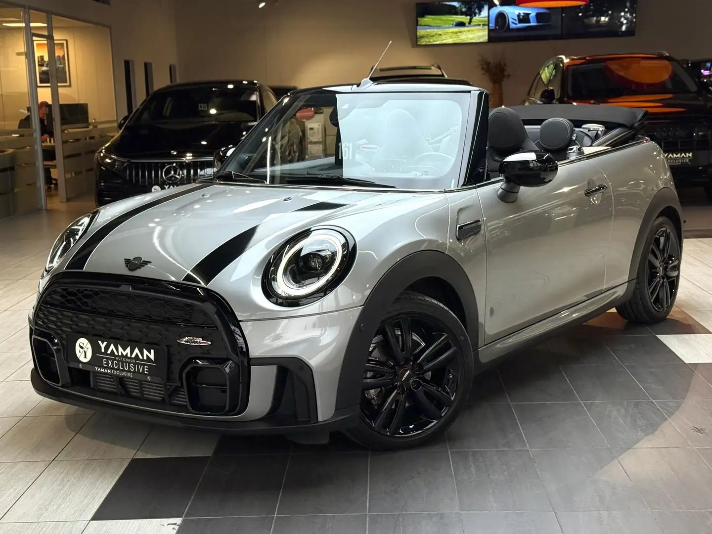MINI Cooper Cabrio John Cooper Works Trim*Head-Up*H&K Silber - 1