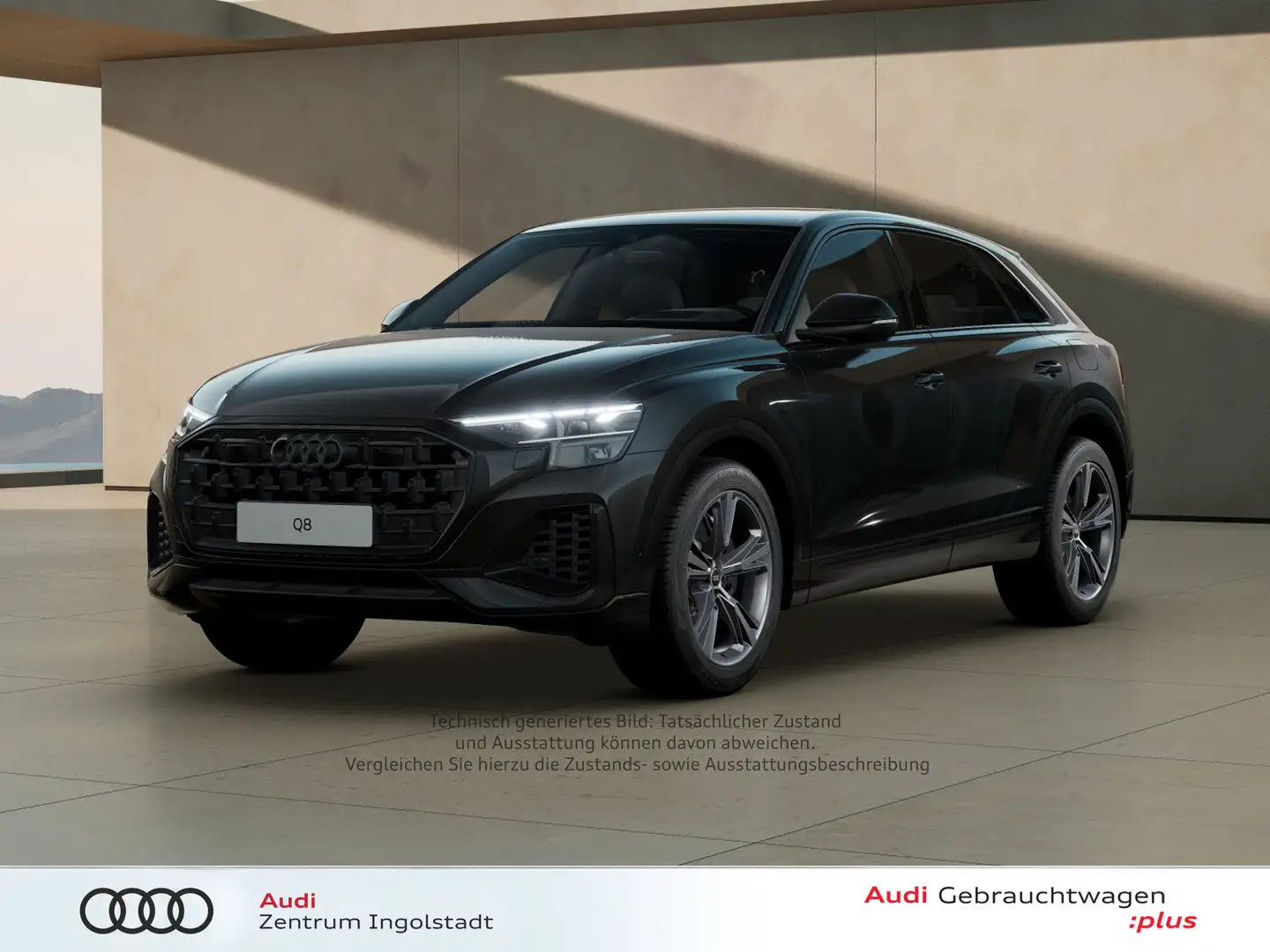 Audi Q8 55 TFSI e qu MATRIX Luft AHK HuD 21" Kameras Schwarz - 2