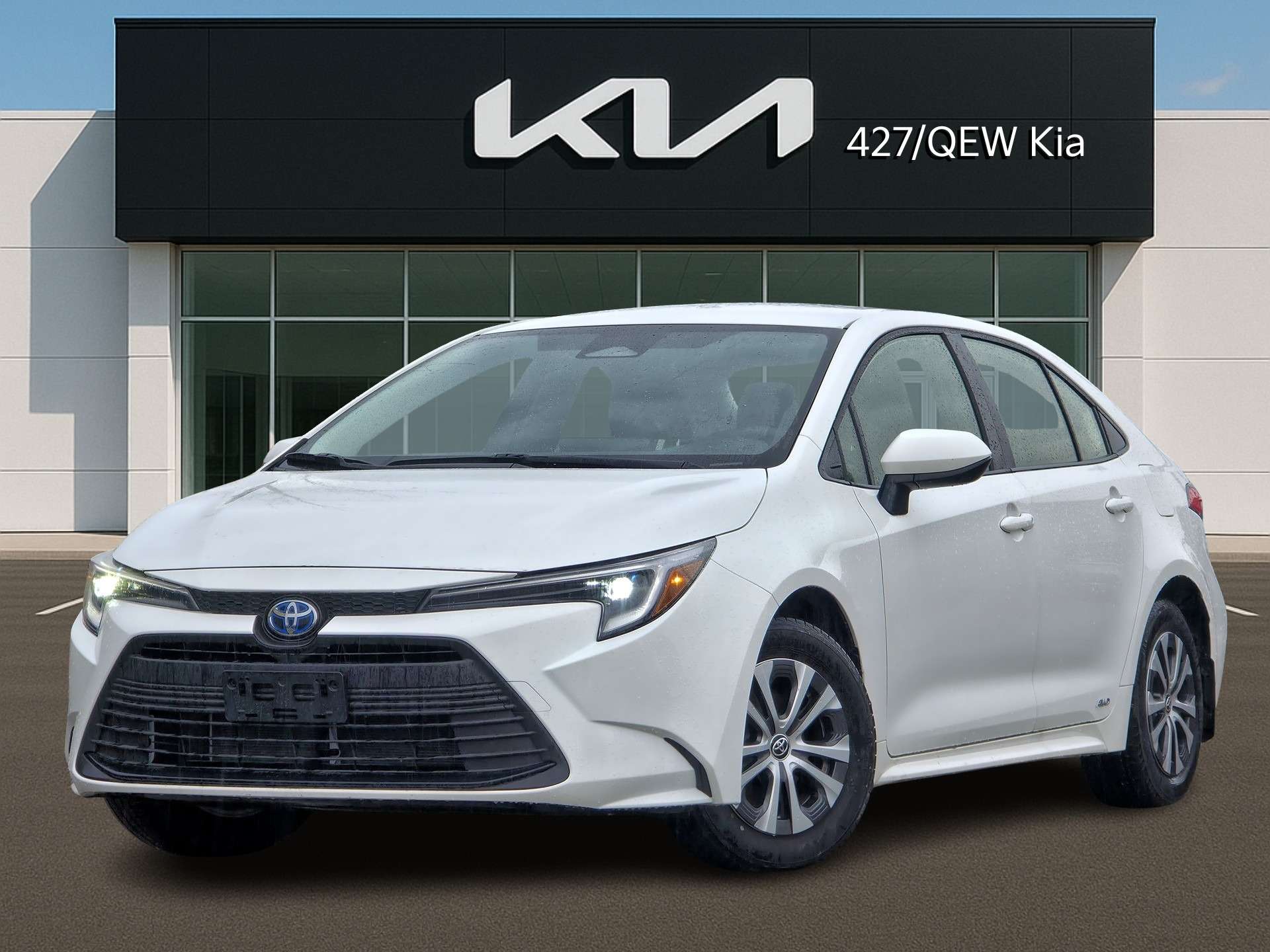 White 2025 Toyota Corolla Hybrid Sedan All-Wheel Drive Automatic