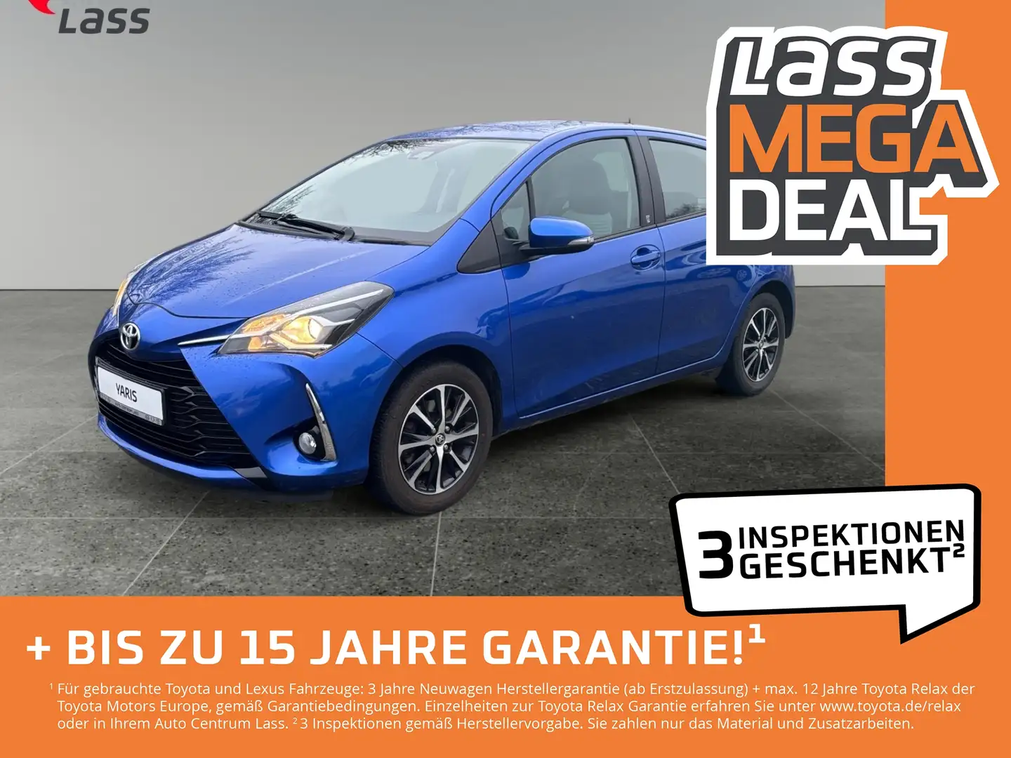 Toyota Yaris 1.5 Team D Klima Navi Shz Spurh Kamera Albastru - 1