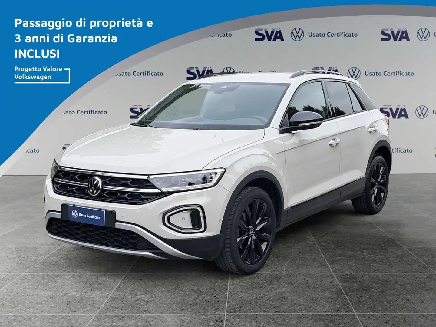 Volkswagen T-Roc 1.0TSI 110CV Style - NEOPATENTATI Bianco - 1