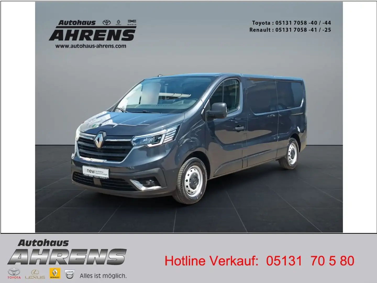 Renault Trafic Blue dCi 170 L2H1 Komfort AHK Kamera Klima Grau - 1