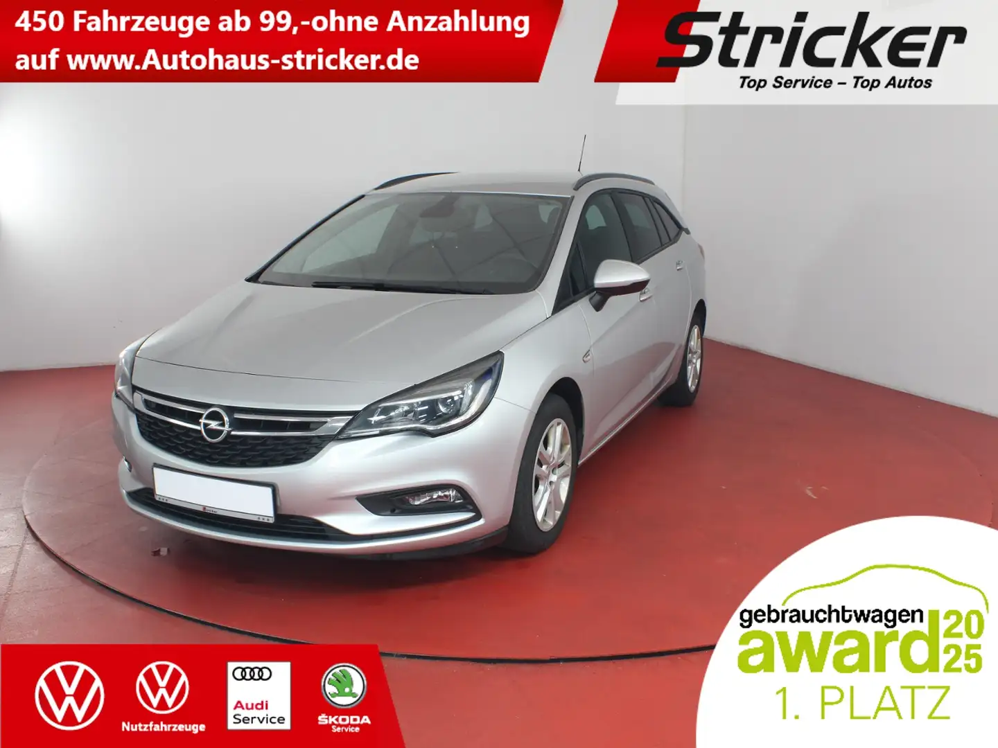 Opel Astra K Sportstourer 1.6CDTI TÜV bis 06/2027 Business A Zilver - 1