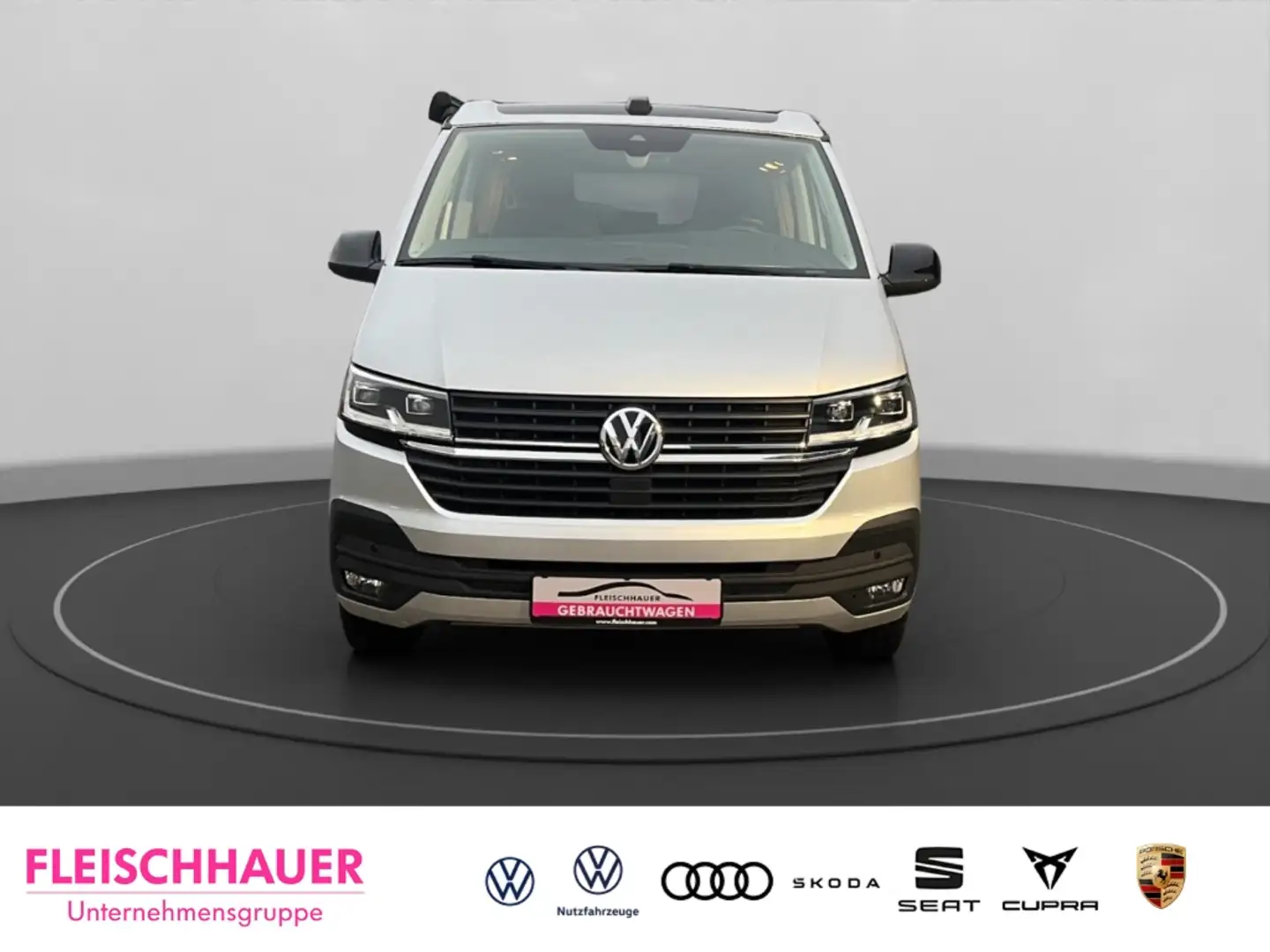Volkswagen T6.1 California 2.0 TDI Beach Hydraulisches-Dach AHK LED Navi Argent - 2
