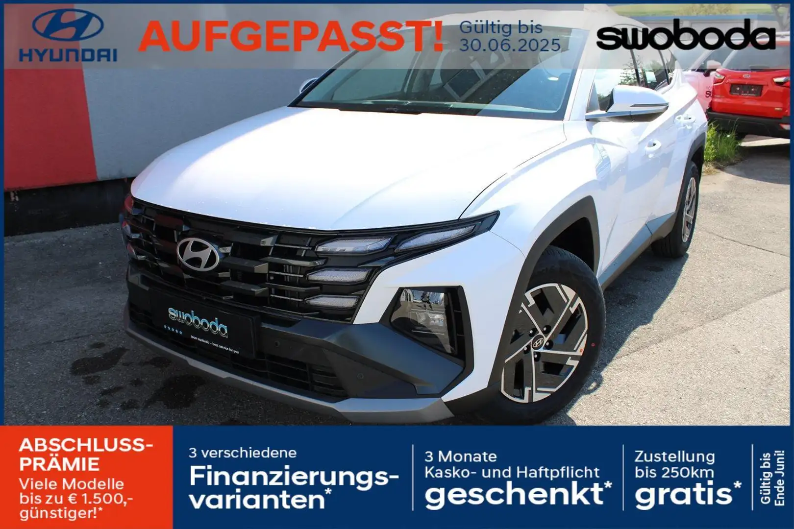Hyundai TUCSON Tucson NX4 Smart Line 1,6 T-GDi 2WD t5bs1-P3 Weiß - 1