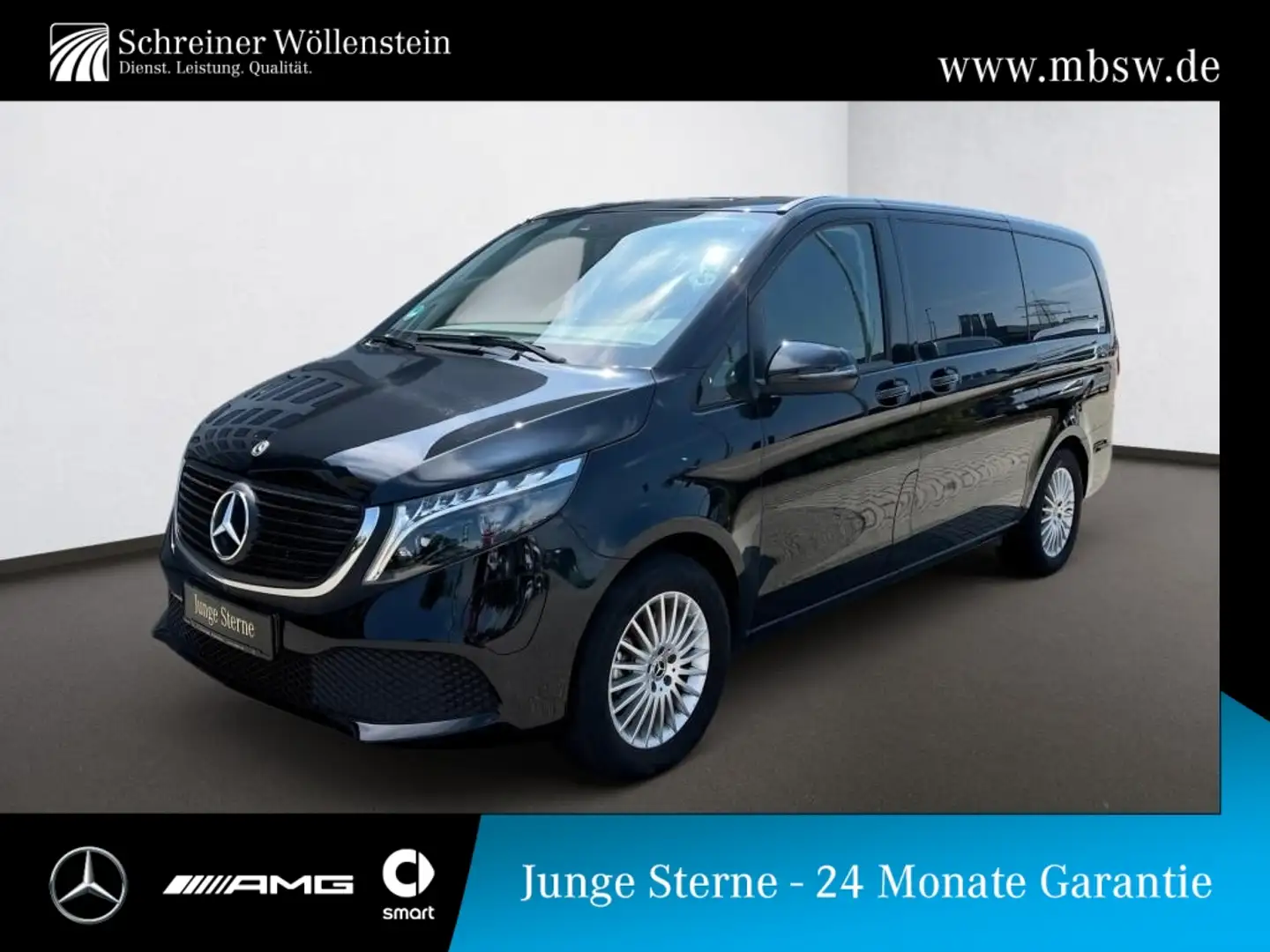 Mercedes-Benz EQV 300 L *Navi*RKam*LED*PTS*Klima*DAB*eHeck* Noir - 1