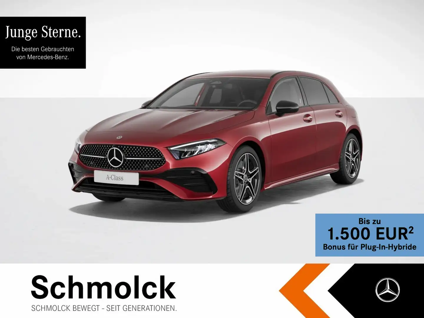 Mercedes-Benz A 250 e AMG+8G+LED+NGHT+18"+CAM+SPUR+TOTW+KYLSGO Rot - 1
