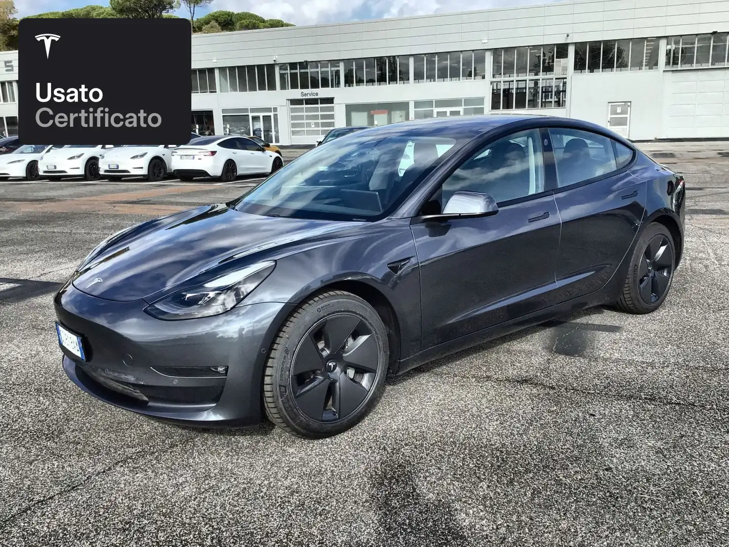 Tesla Model 3 Long Range AWD Argent - 1