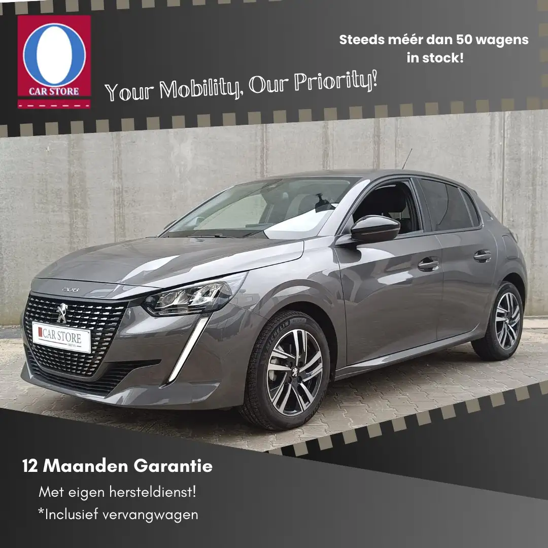 Peugeot 208 1.2i PureTech Allure Pack *Vanaf 177€/maand Gris - 1