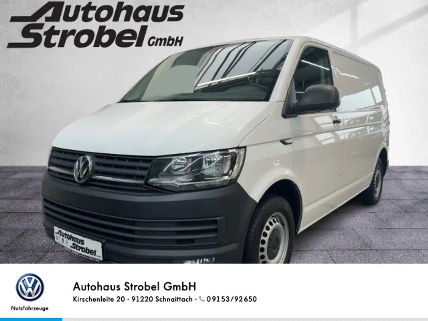 Volkswagen T6 Transporter 2.0 TDI DSG Navi Standh. Sortimo DAB+ Weiß - 1
