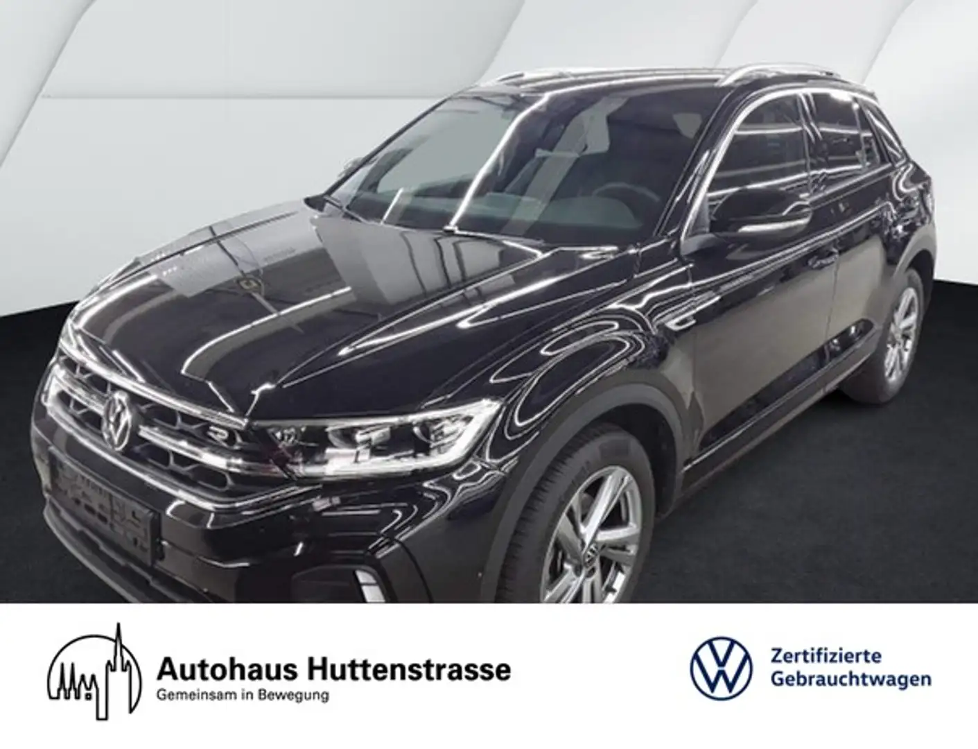 Volkswagen T-Roc 1.5 TSI DSG R-Line LED+ KAMERA AHK NAVI Schwarz - 1
