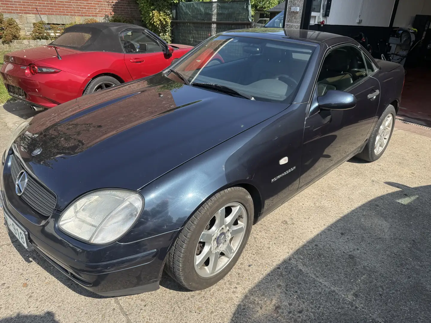 Mercedes-Benz SLK 200 Airco Cuir Jantes PRESQUE Oldtimer Tres propre Zwart - 1