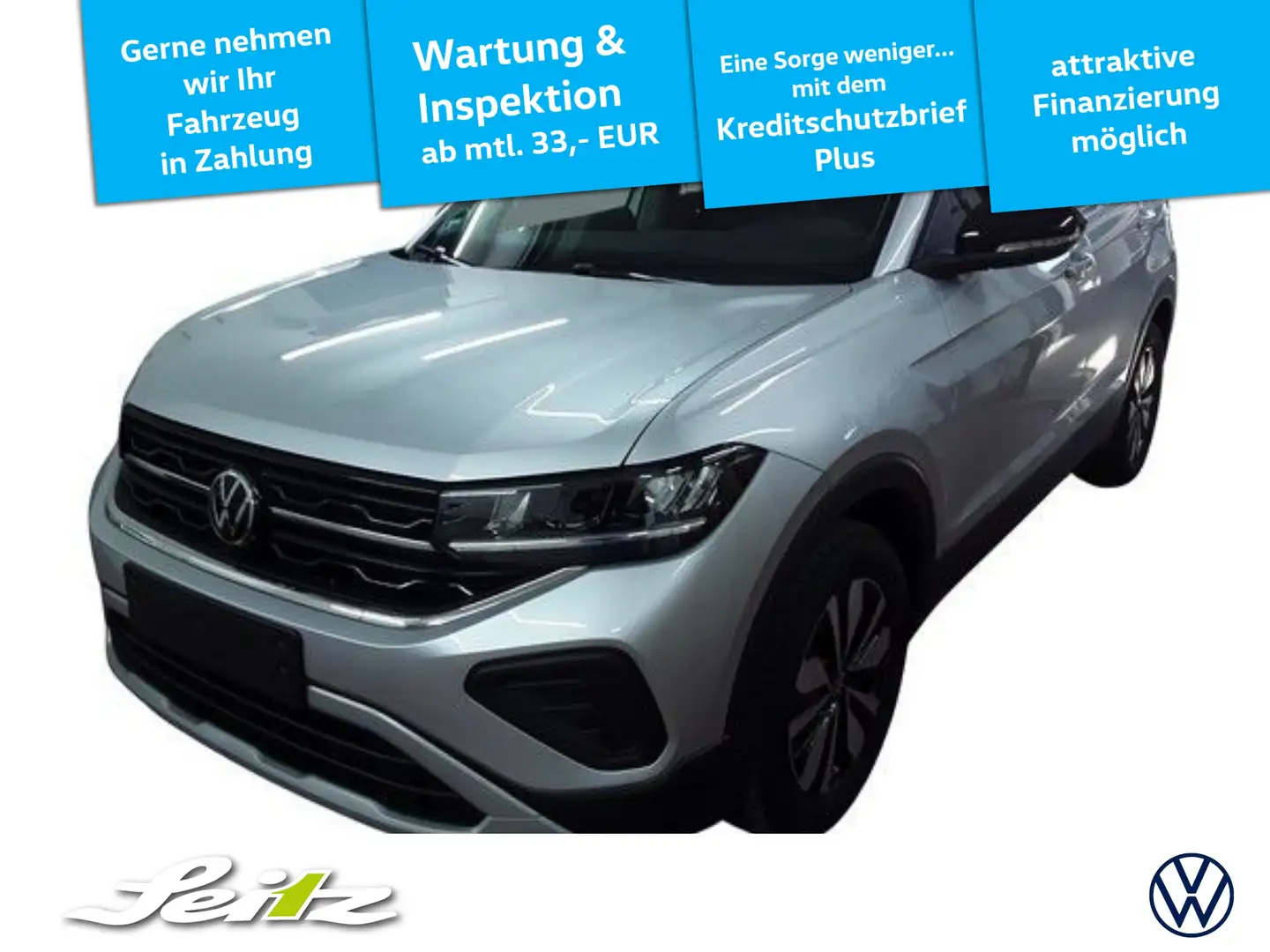 Volkswagen T-Cross 1.0 TSI Goal *LED*PARKSENSOR*SITZH* Argent - 1