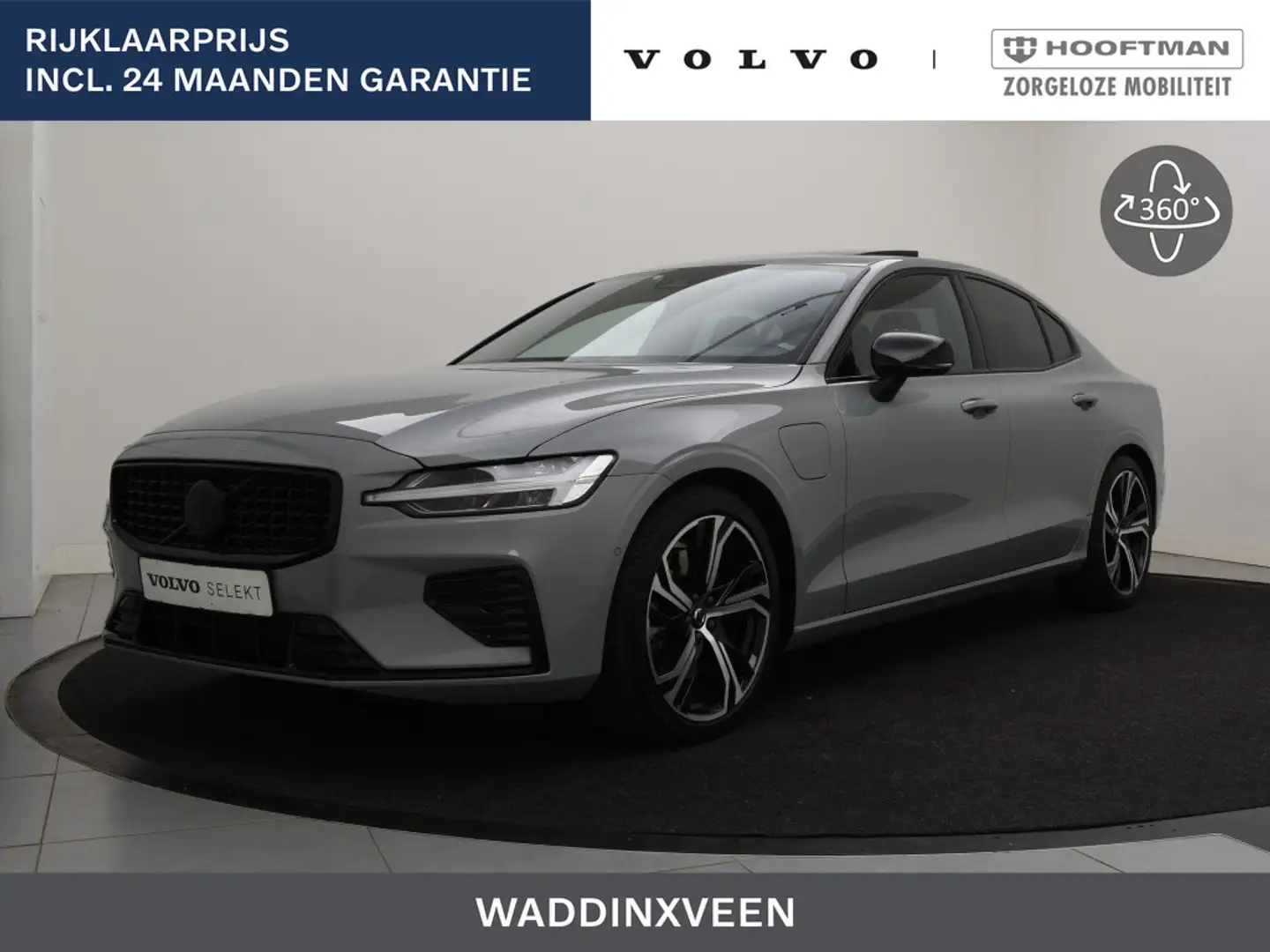 Volvo S60 T6 PLUG-IN HYBRID LONG RANGE PLUS DARK SCHUIFDAK H Grijs - 1