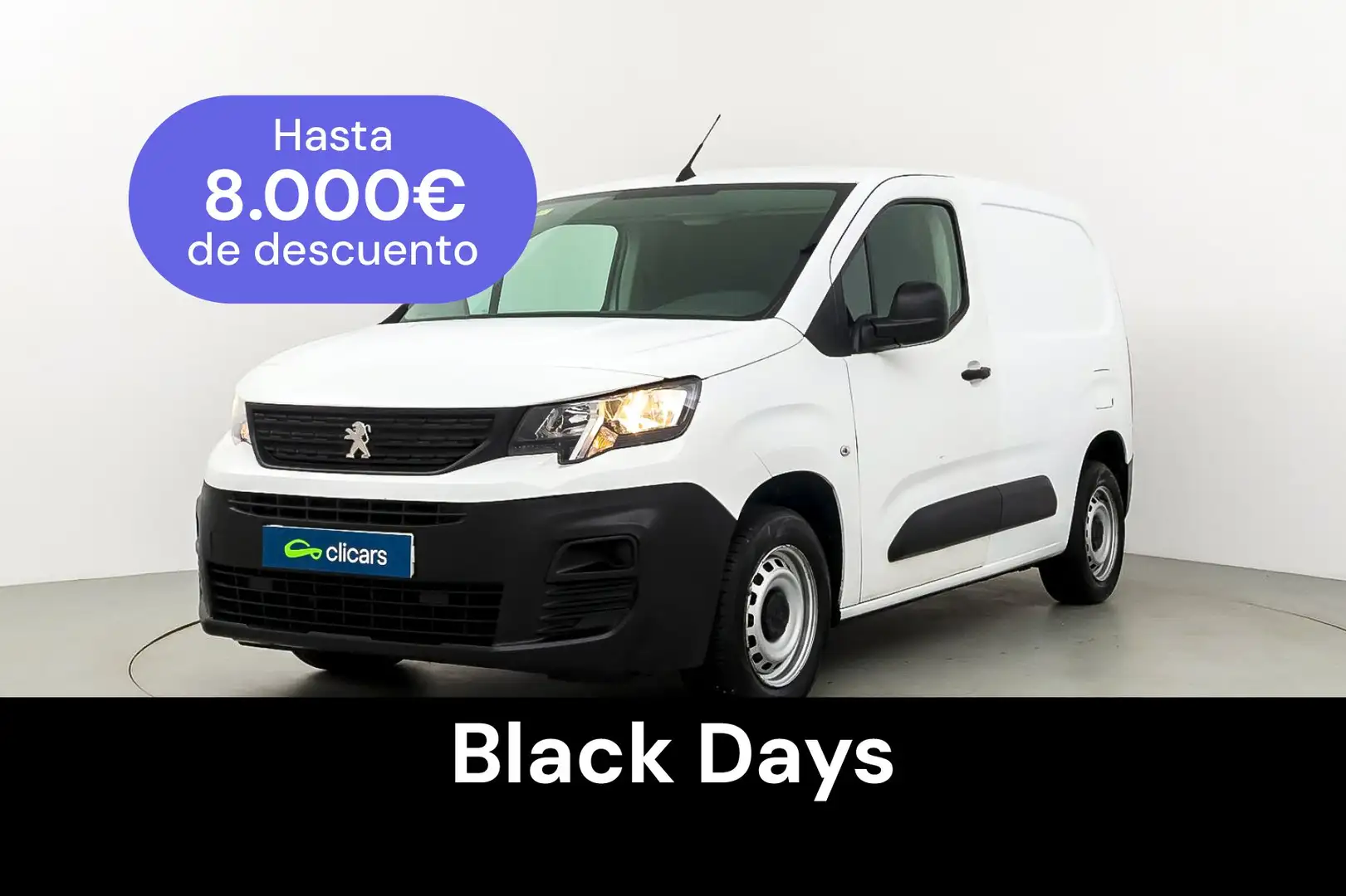 Peugeot Partner 1.5BlueHDI S&S Pro Standard 600kg 100 Blanc - 1