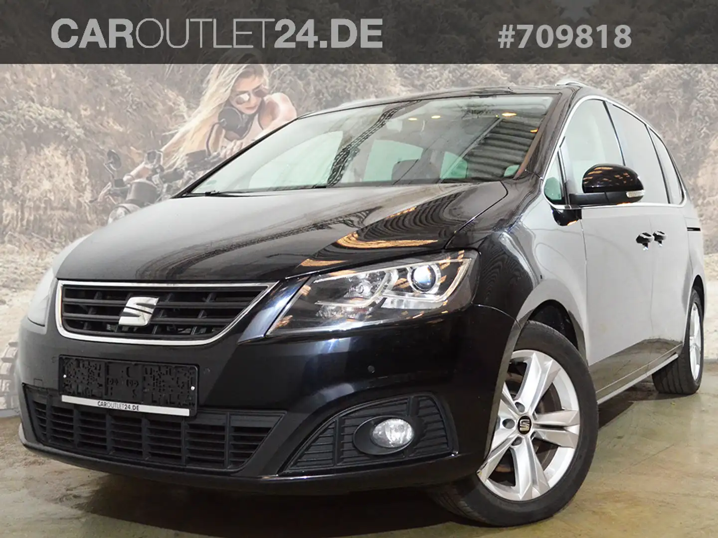 SEAT Alhambra 2,0 TDI DSG *7-Sitze Leder Navi Kamera* Noir - 1