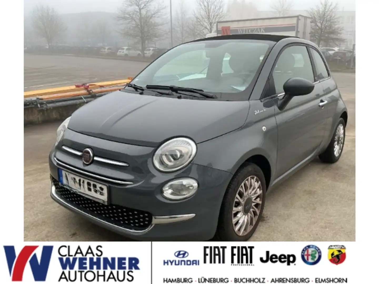Fiat 500C DolceVita 1.0 Mild Hybrid EU6d UConnect elektron. Grijs - 1