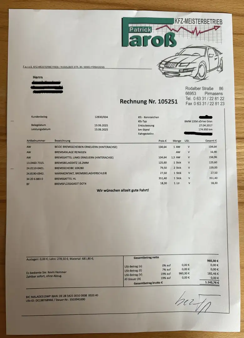 BMW 220 d Gran Tourer Luxury line xDrive Voll Ausgestattet Rot - 2
