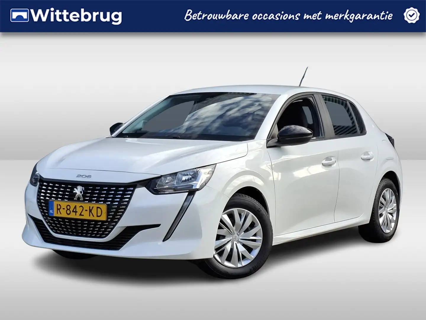 Peugeot 208 1.2 PureTech Active | Airco | Bluetooth | Navigati Weiß - 1