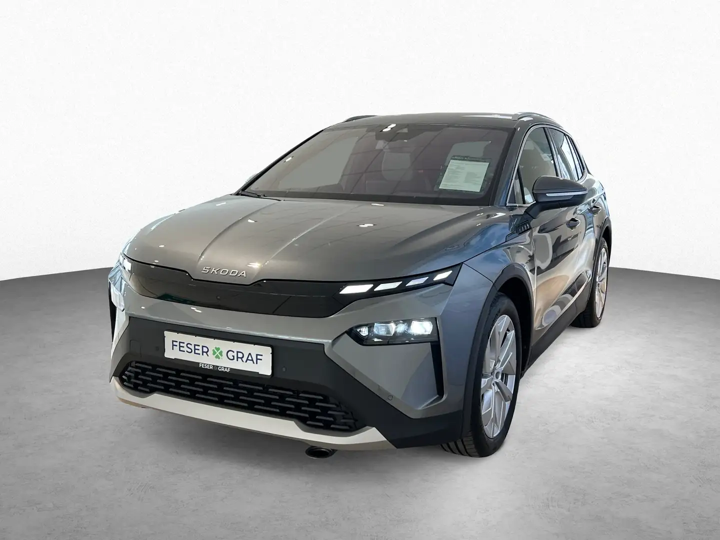 Skoda Elroq Alpha 210kW/SHZ/HEAD-UP/MATRIX/AHK/CANTON Grau - 1