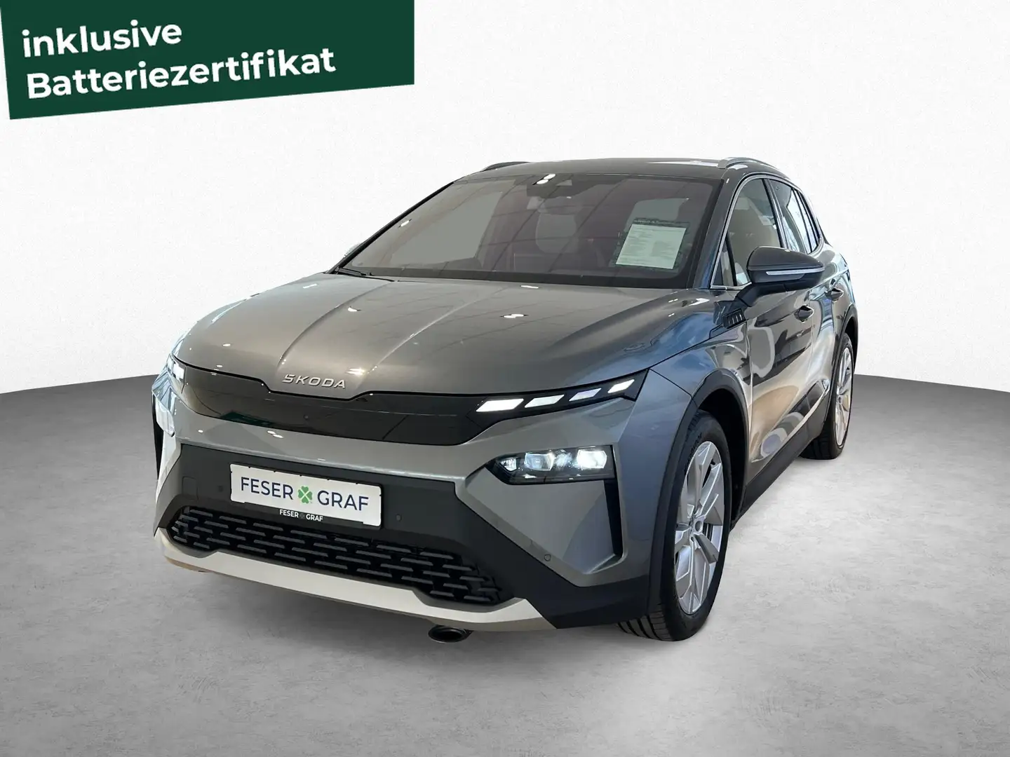 Skoda Elroq Alpha 210kW/SHZ/HEAD-UP/MATRIX/AHK/CANTON Grau - 1