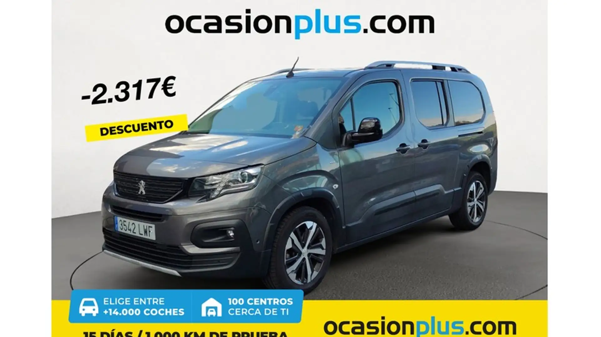 Peugeot Rifter 1.2 PureTech S&S Long GT 7pl EAT8 130 Argent - 1